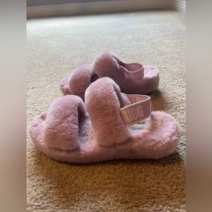 UGG WOMENS OH YEAH SLIPPERS - LILAC BLOOM